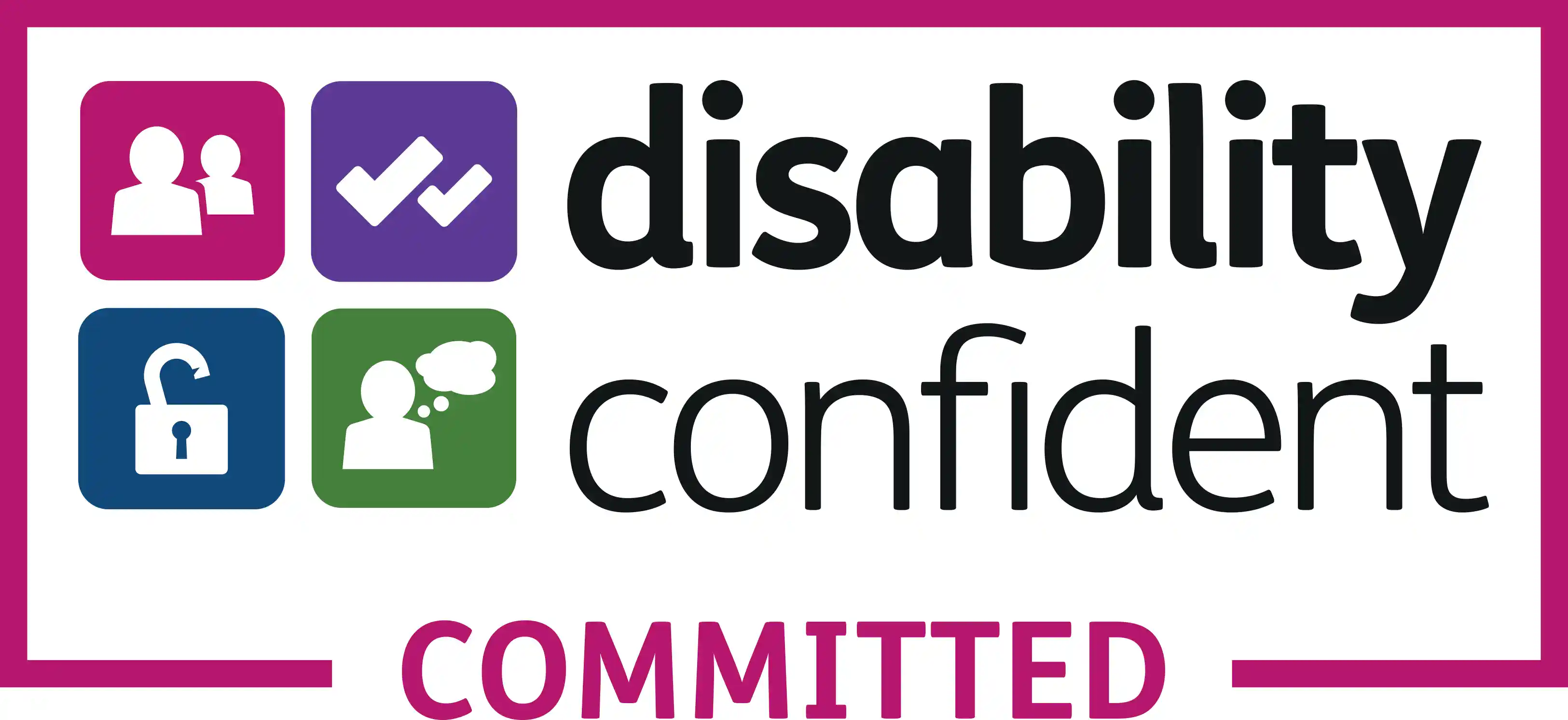 Disability Confident Committed logo